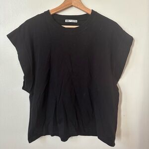 Zara Black Short Sleeve Women's Tee